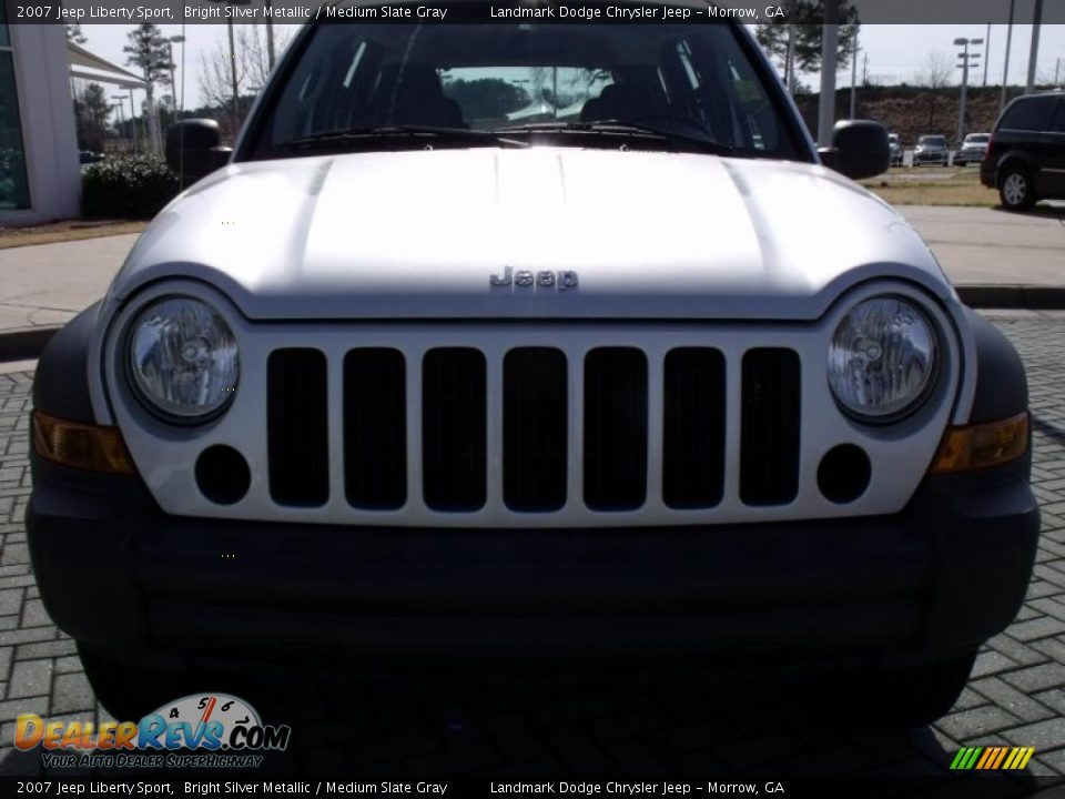2007 Jeep Liberty Sport Bright Silver Metallic / Medium Slate Gray Photo #8