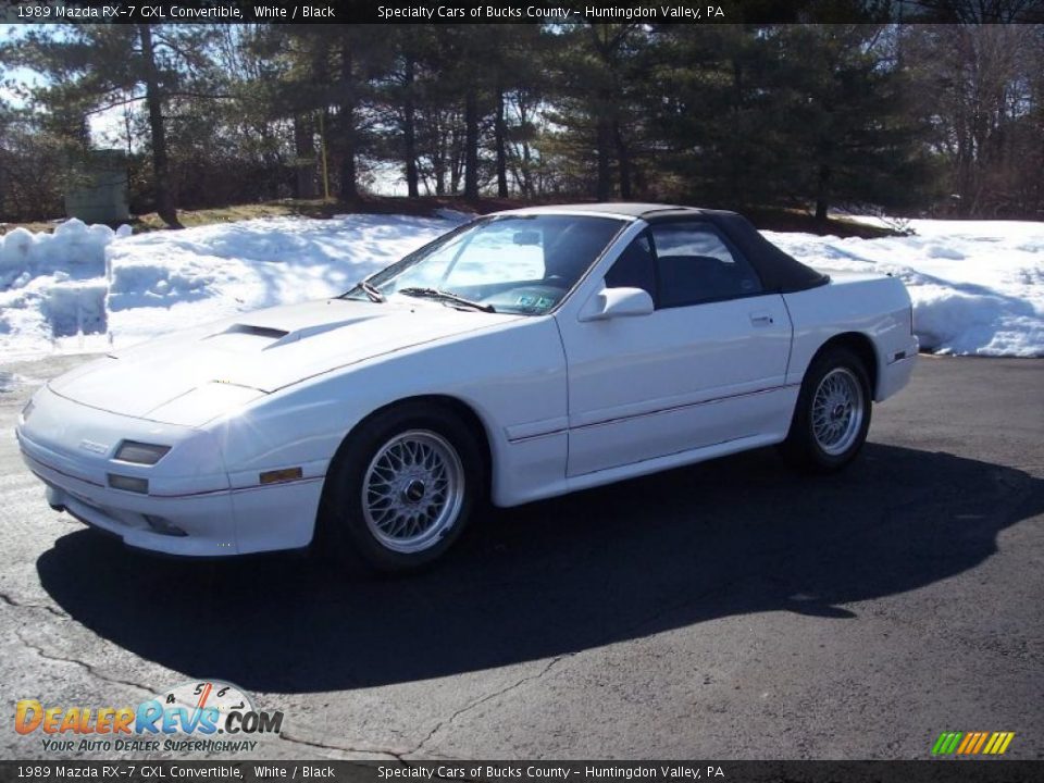 White 1989 Mazda RX-7 GXL Convertible Photo #1