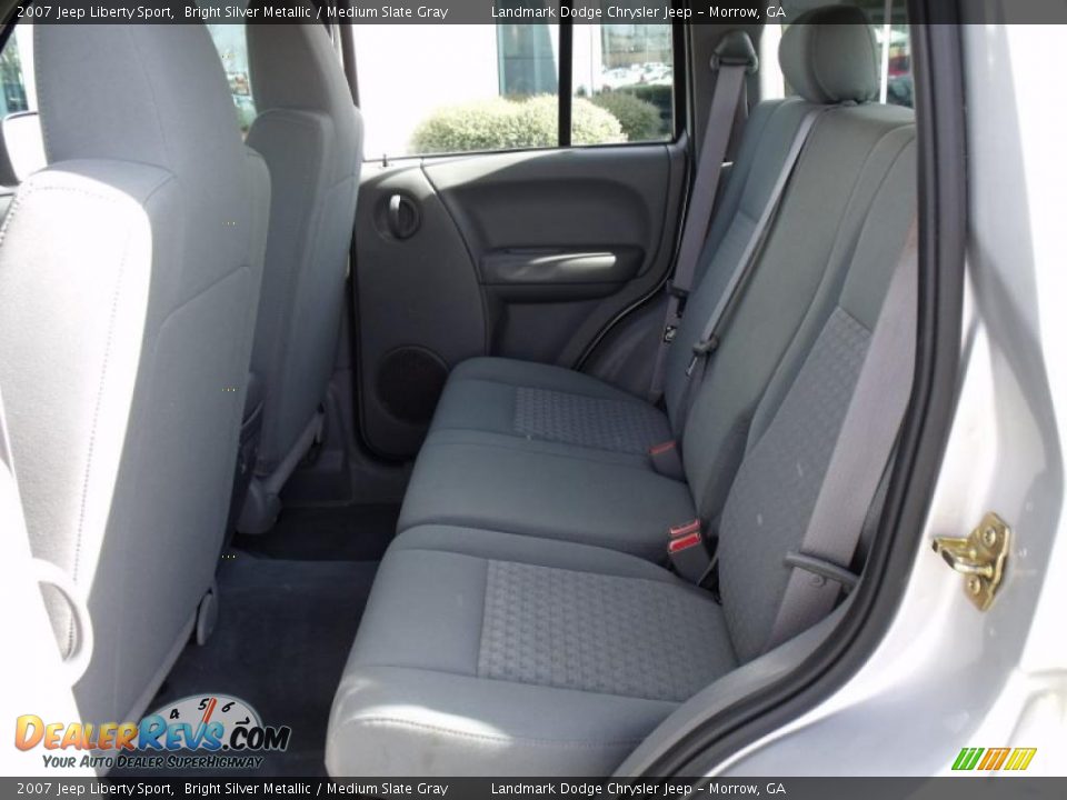 2007 Jeep Liberty Sport Bright Silver Metallic / Medium Slate Gray Photo #12