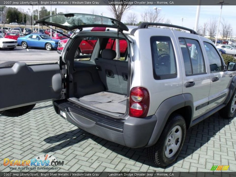2007 Jeep Liberty Sport Bright Silver Metallic / Medium Slate Gray Photo #14