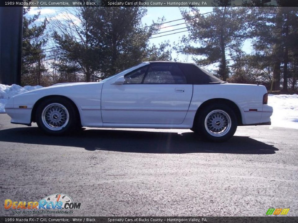 1989 Mazda RX-7 GXL Convertible White / Black Photo #6