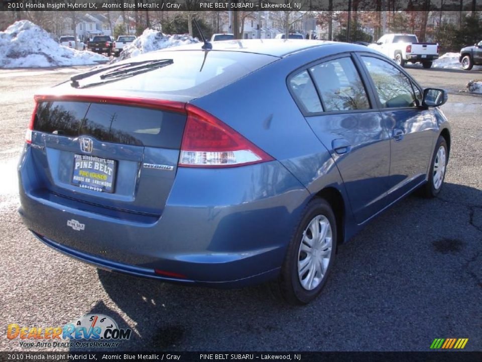 2010 Honda Insight Hybrid LX Atomic Blue Metallic / Gray Photo #4