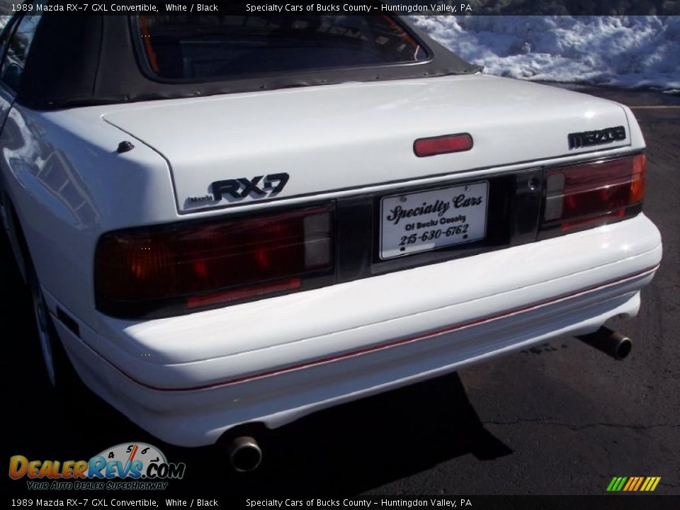 1989 Mazda RX-7 GXL Convertible White / Black Photo #8