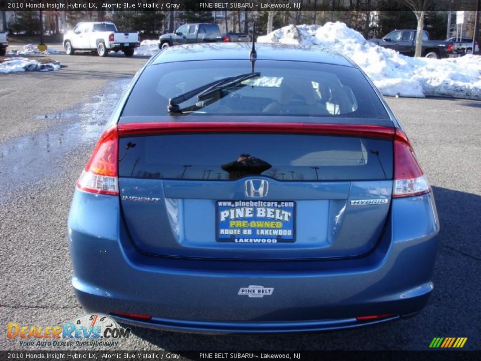 2010 Honda Insight Hybrid LX Atomic Blue Metallic / Gray Photo #5