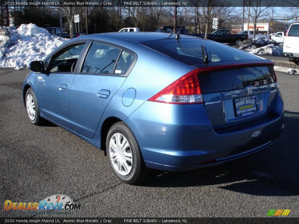 2010 Honda Insight Hybrid LX Atomic Blue Metallic / Gray Photo #6