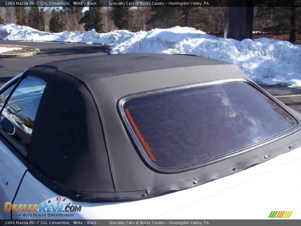 1989 Mazda RX-7 GXL Convertible White / Black Photo #9