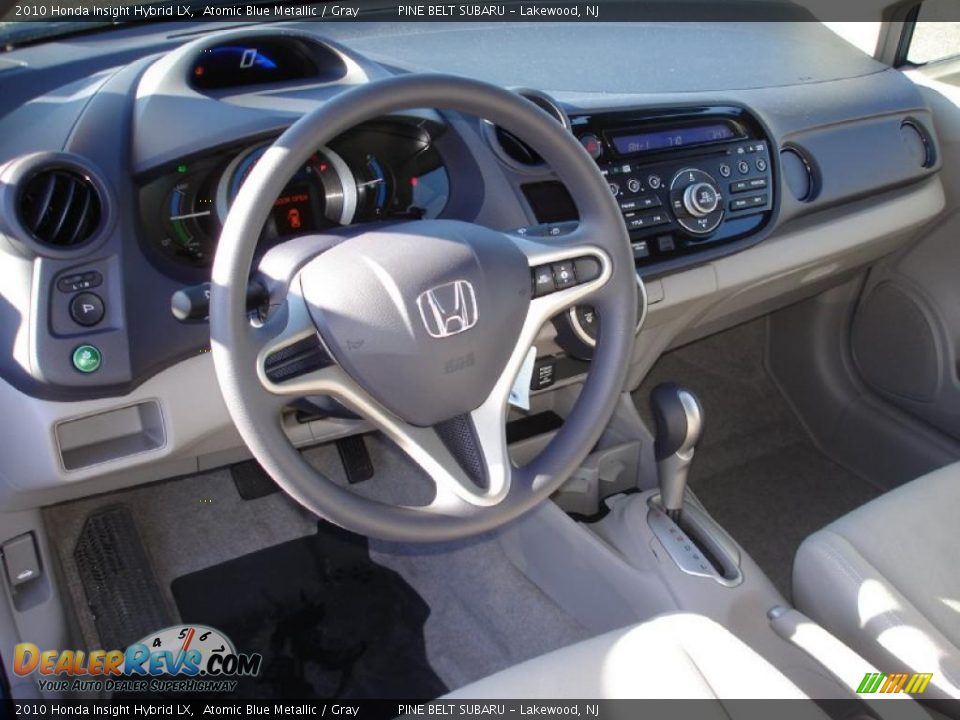 Gray Interior - 2010 Honda Insight Hybrid LX Photo #12