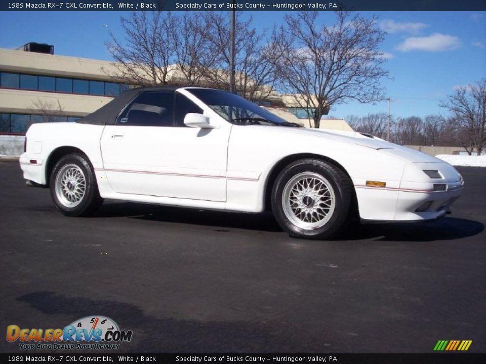 1989 Mazda RX-7 GXL Convertible White / Black Photo #13