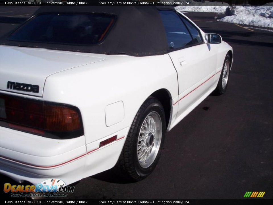 1989 Mazda RX-7 GXL Convertible White / Black Photo #14