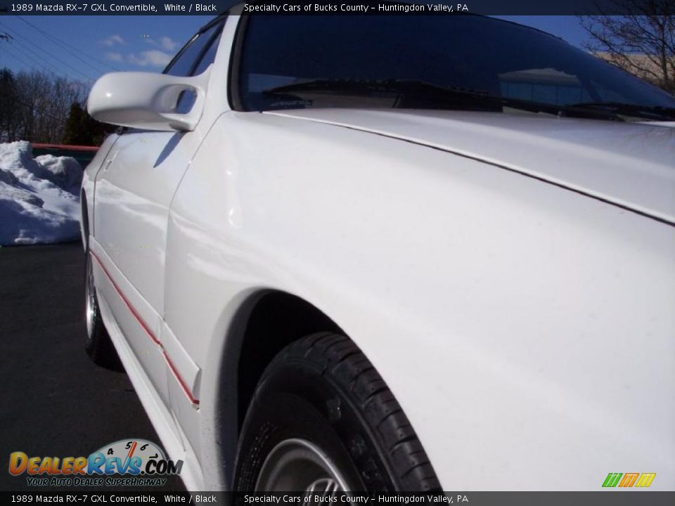 1989 Mazda RX-7 GXL Convertible White / Black Photo #16