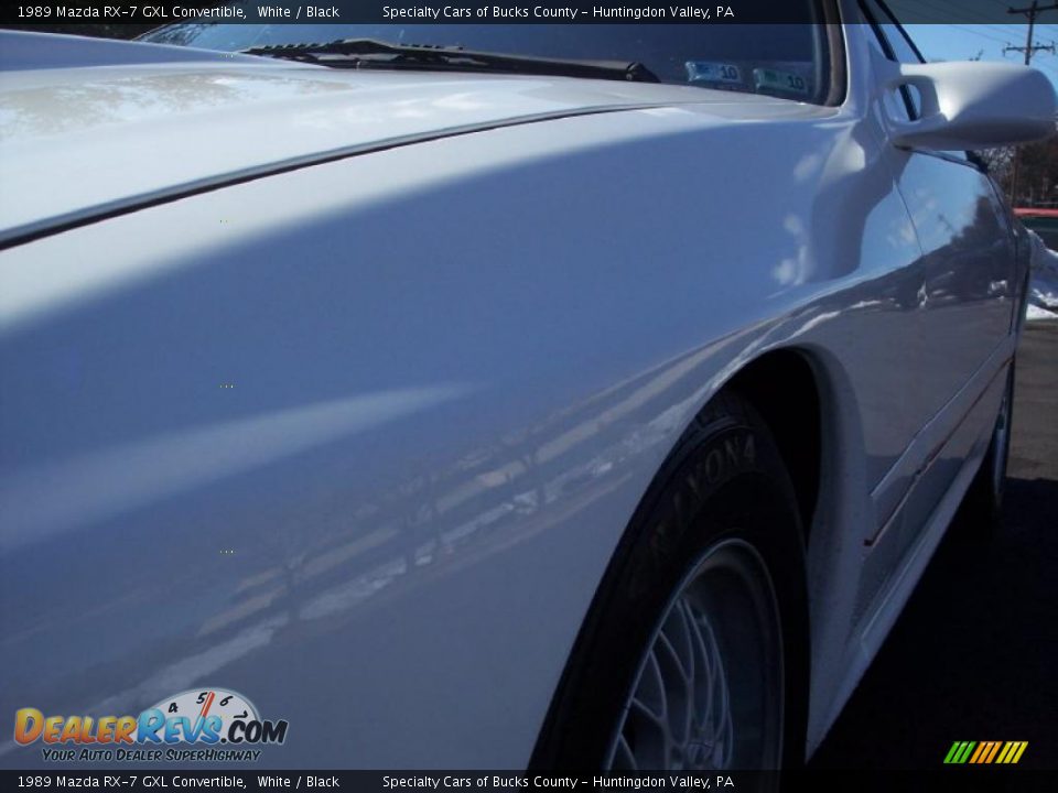 1989 Mazda RX-7 GXL Convertible White / Black Photo #17