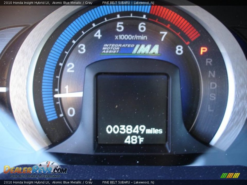 2010 Honda Insight Hybrid LX Atomic Blue Metallic / Gray Photo #20