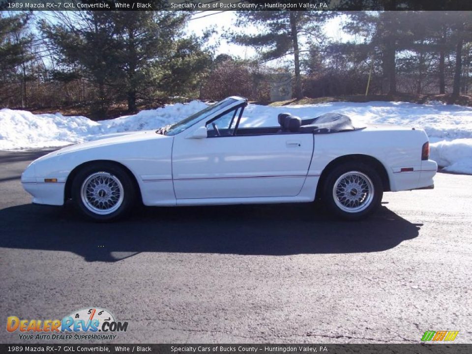 1989 Mazda RX-7 GXL Convertible White / Black Photo #19