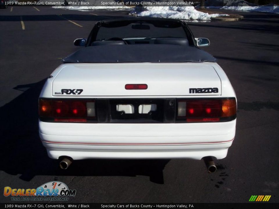 1989 Mazda RX-7 GXL Convertible White / Black Photo #24