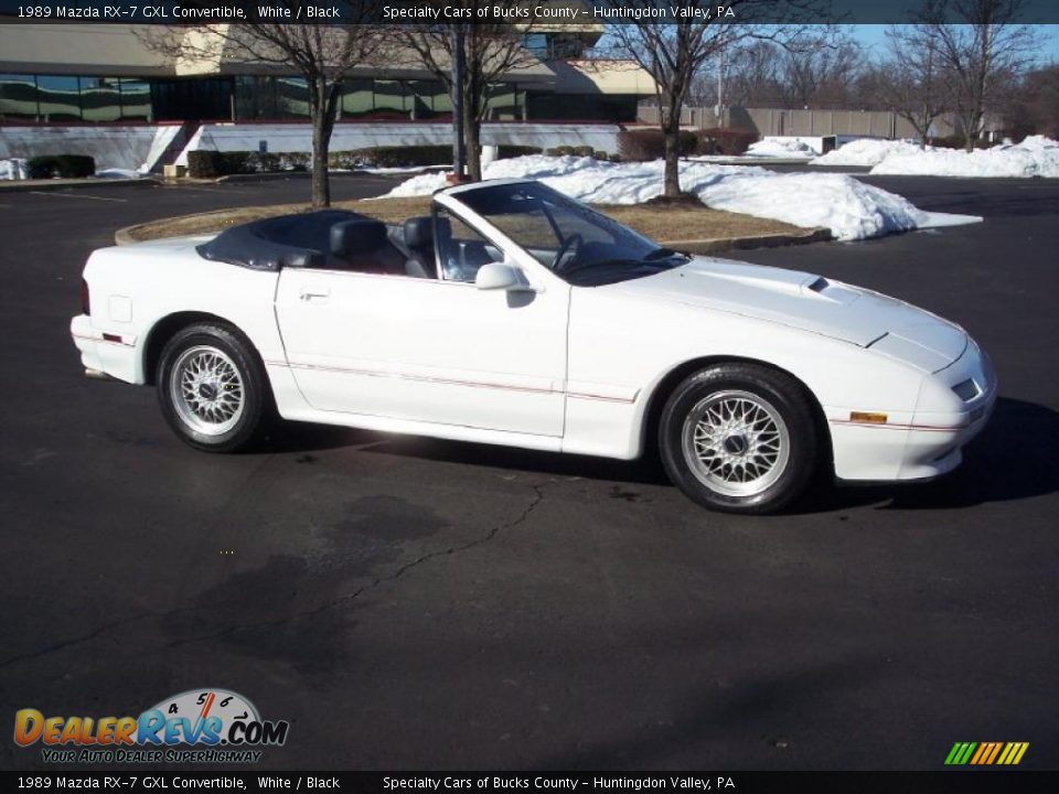 1989 Mazda RX-7 GXL Convertible White / Black Photo #26
