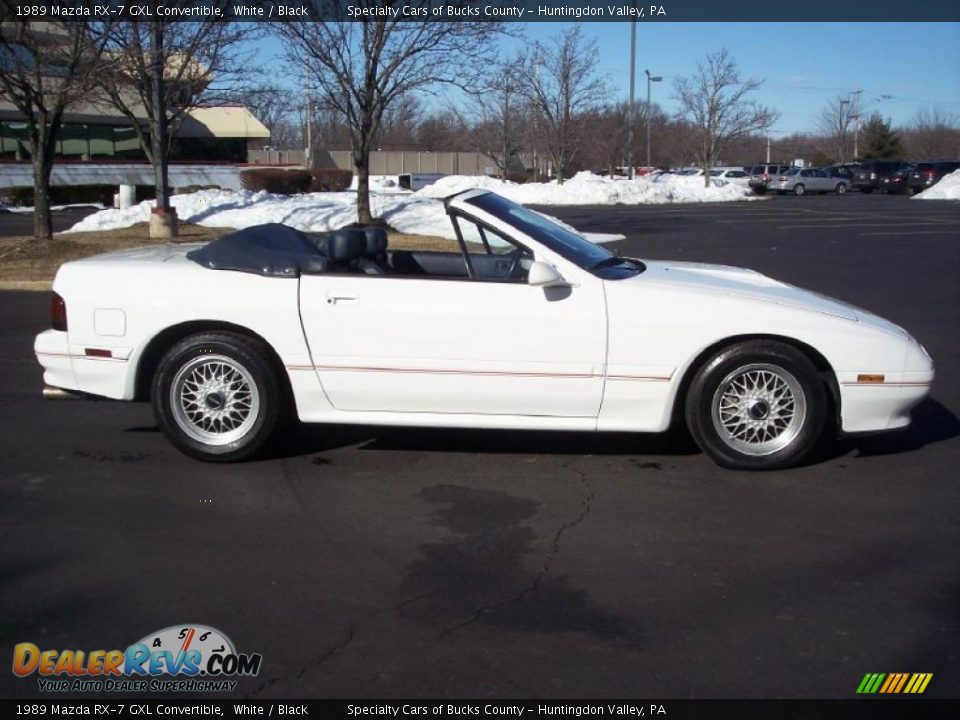 1989 Mazda RX-7 GXL Convertible White / Black Photo #27