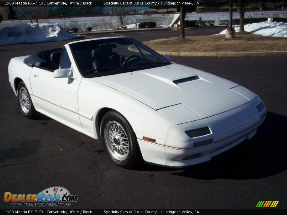 1989 Mazda RX-7 GXL Convertible White / Black Photo #28