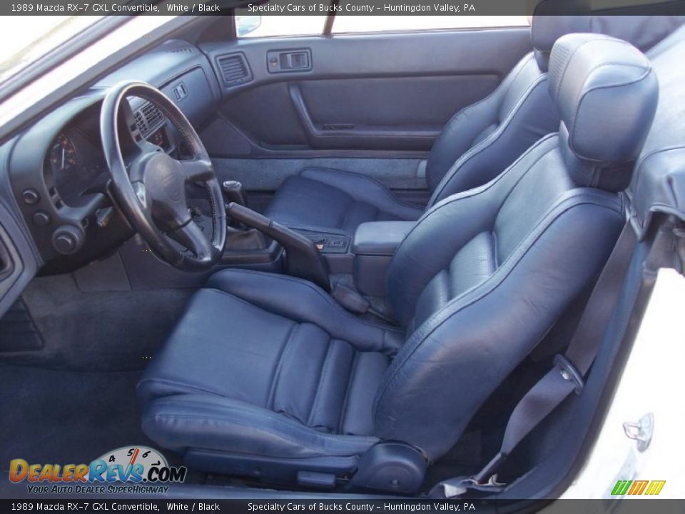 1989 Mazda RX-7 GXL Convertible White / Black Photo #30