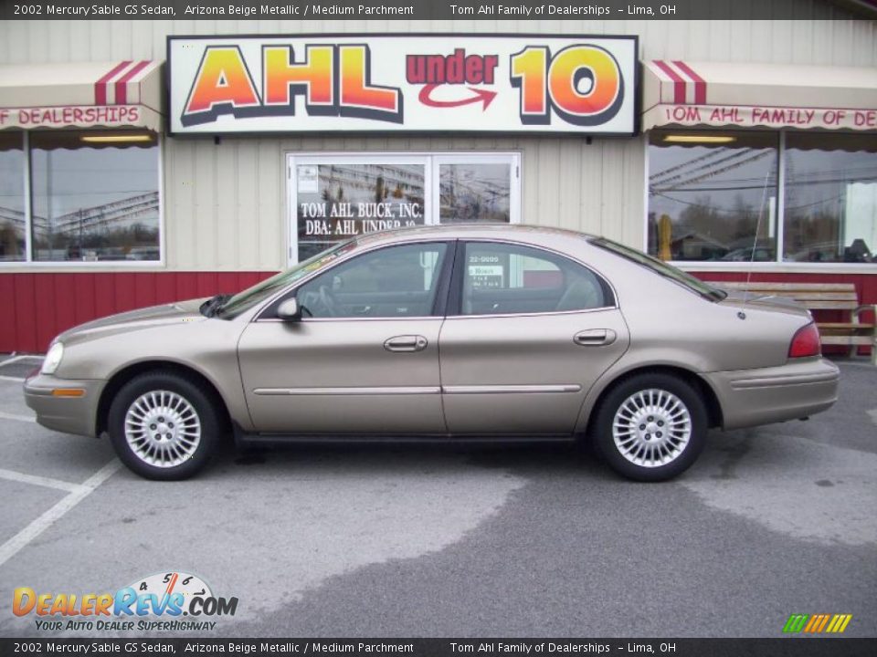 2002 Mercury Sable GS Sedan Arizona Beige Metallic / Medium Parchment Photo #1