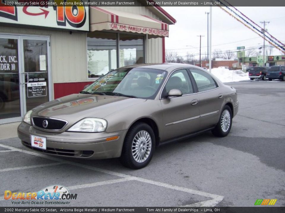 2002 Mercury Sable GS Sedan Arizona Beige Metallic / Medium Parchment Photo #2