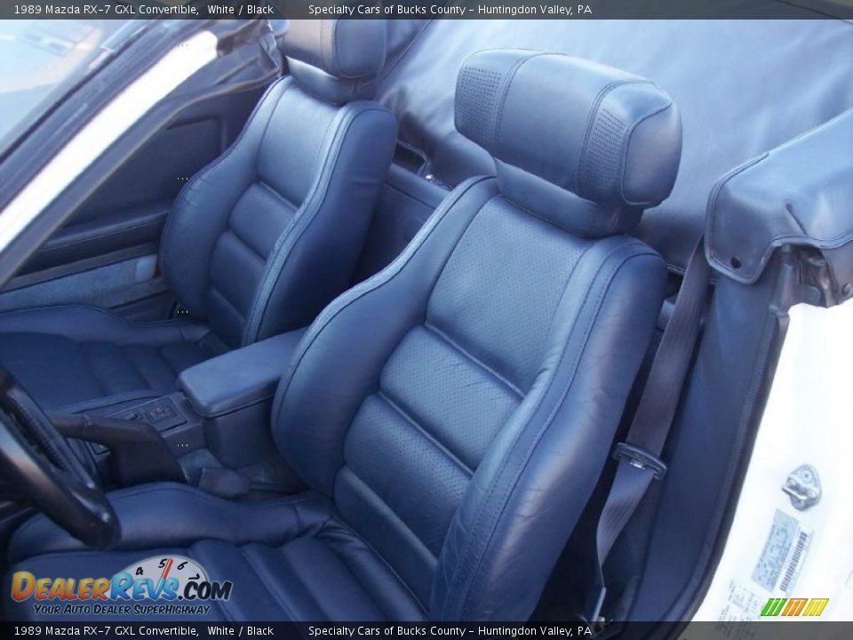 1989 Mazda RX-7 GXL Convertible White / Black Photo #32