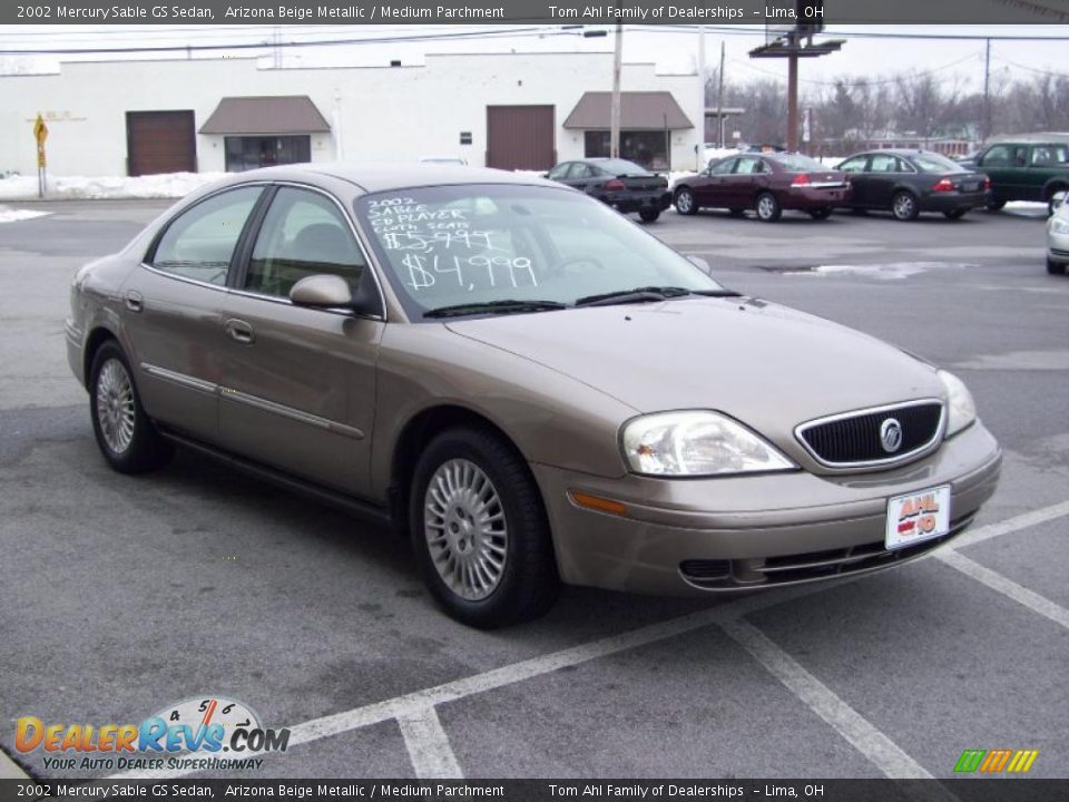 2002 Mercury Sable GS Sedan Arizona Beige Metallic / Medium Parchment Photo #4