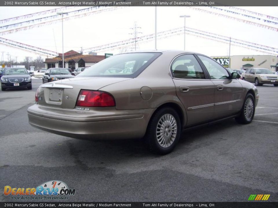 2002 Mercury Sable GS Sedan Arizona Beige Metallic / Medium Parchment Photo #5