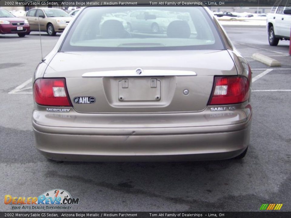 2002 Mercury Sable GS Sedan Arizona Beige Metallic / Medium Parchment Photo #6