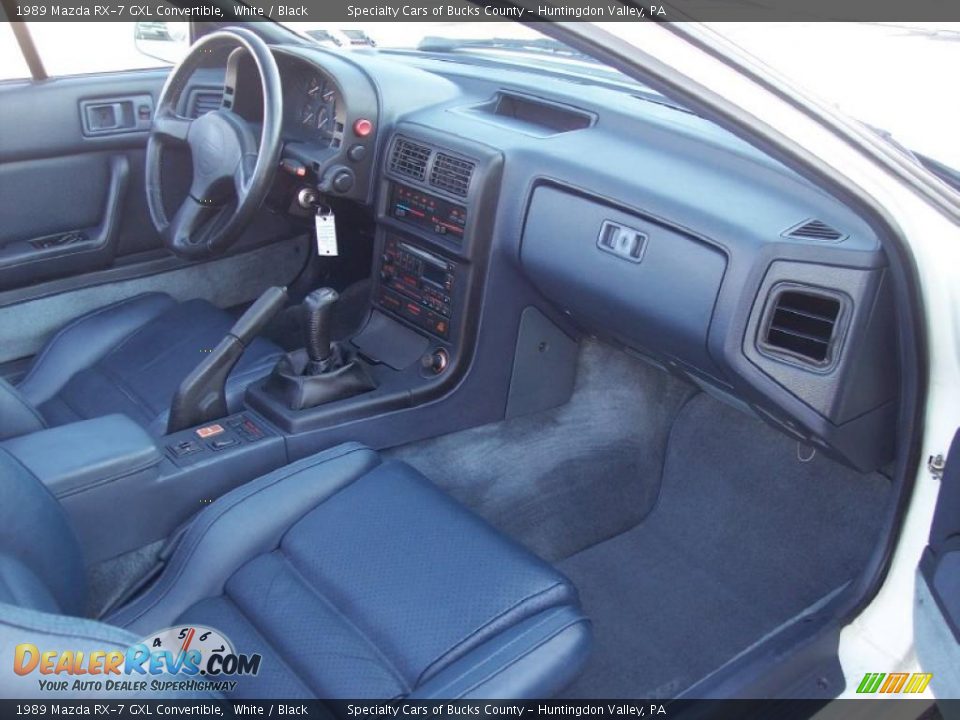 1989 Mazda RX-7 GXL Convertible White / Black Photo #36