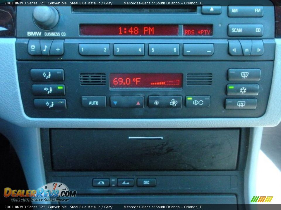 2001 BMW 3 Series 325i Convertible Steel Blue Metallic / Grey Photo #26