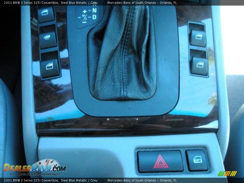 2001 BMW 3 Series 325i Convertible Steel Blue Metallic / Grey Photo #27
