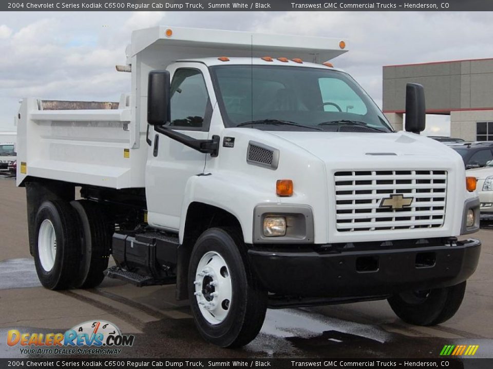 2004 Chevrolet C Series Kodiak C6500 Regular Cab Dump Truck Summit White / Black Photo #1