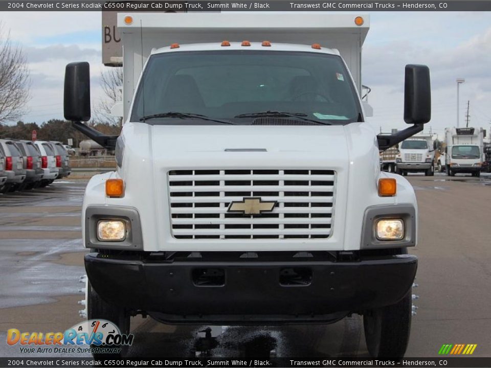2004 Chevrolet C Series Kodiak C6500 Regular Cab Dump Truck Summit White / Black Photo #2