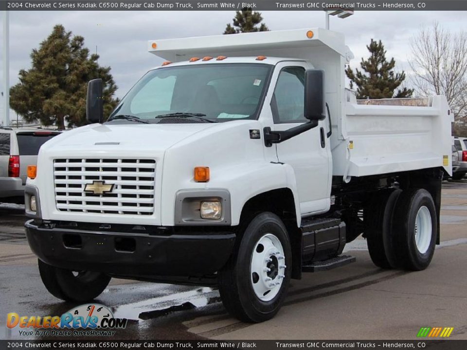 2004 Chevrolet C Series Kodiak C6500 Regular Cab Dump Truck Summit White / Black Photo #3