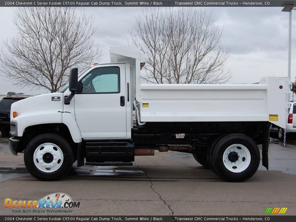2004 Chevrolet C Series Kodiak C6500 Regular Cab Dump Truck Summit White / Black Photo #4