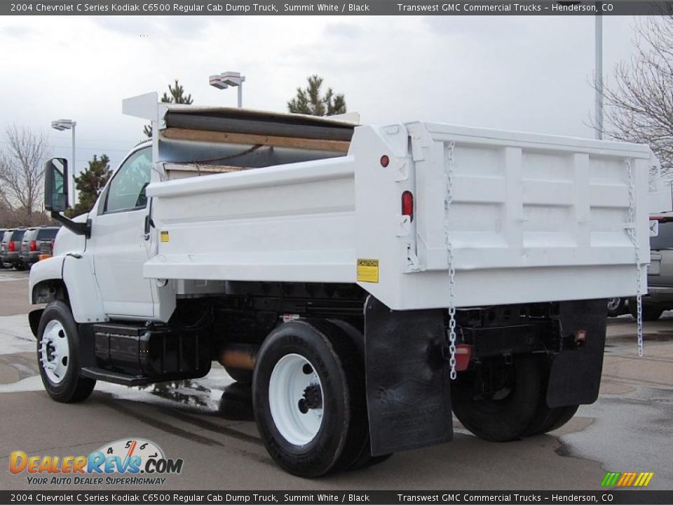 2004 Chevrolet C Series Kodiak C6500 Regular Cab Dump Truck Summit White / Black Photo #5