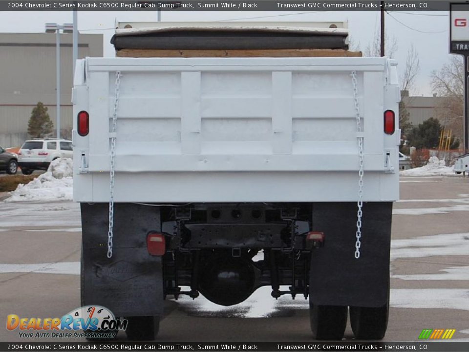 2004 Chevrolet C Series Kodiak C6500 Regular Cab Dump Truck Summit White / Black Photo #6