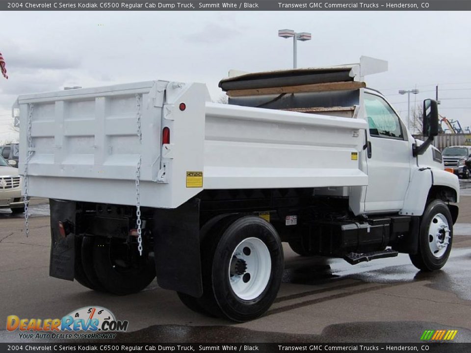 2004 Chevrolet C Series Kodiak C6500 Regular Cab Dump Truck Summit White / Black Photo #7