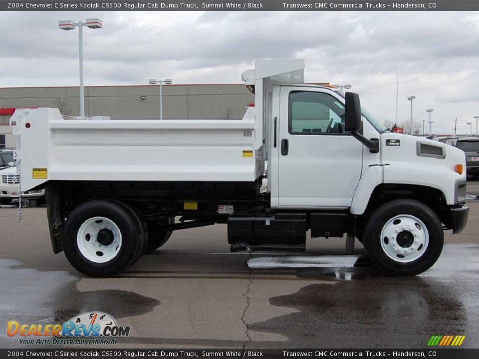 2004 Chevrolet C Series Kodiak C6500 Regular Cab Dump Truck Summit White / Black Photo #8