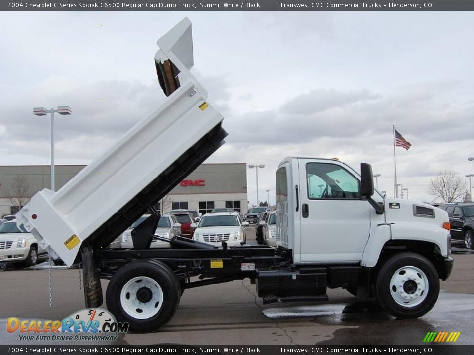 2004 Chevrolet C Series Kodiak C6500 Regular Cab Dump Truck Summit White / Black Photo #9