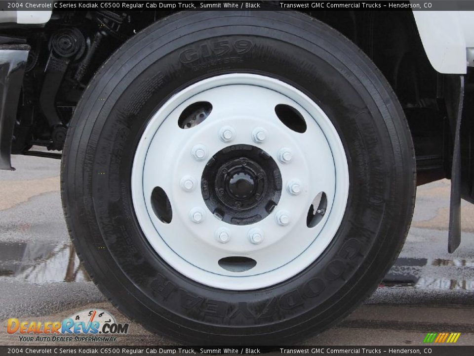 2004 Chevrolet C Series Kodiak C6500 Regular Cab Dump Truck Summit White / Black Photo #13