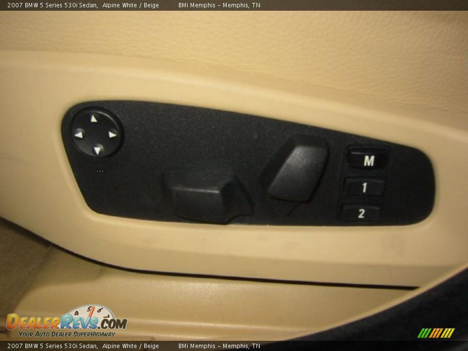 2007 BMW 5 Series 530i Sedan Alpine White / Beige Photo #12