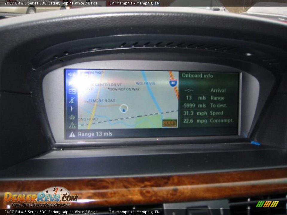 2007 BMW 5 Series 530i Sedan Alpine White / Beige Photo #15