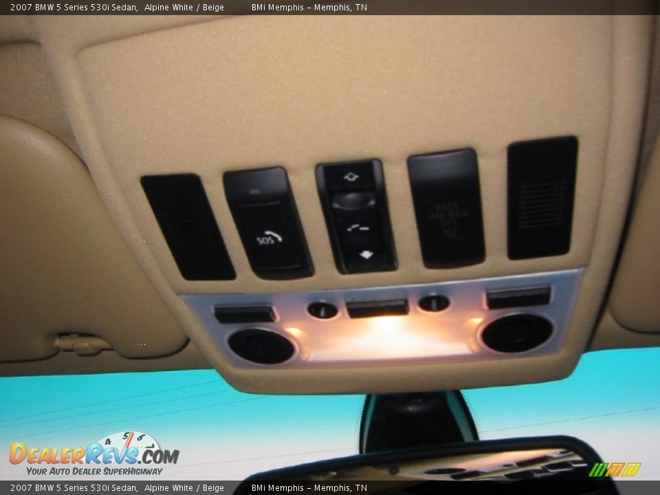 2007 BMW 5 Series 530i Sedan Alpine White / Beige Photo #18