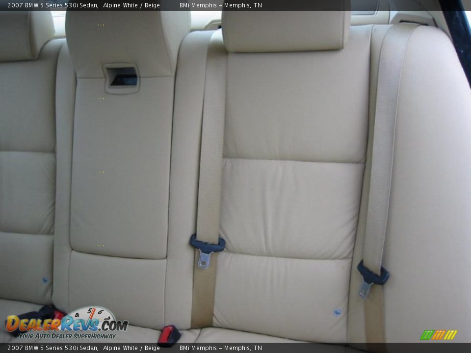 2007 BMW 5 Series 530i Sedan Alpine White / Beige Photo #27