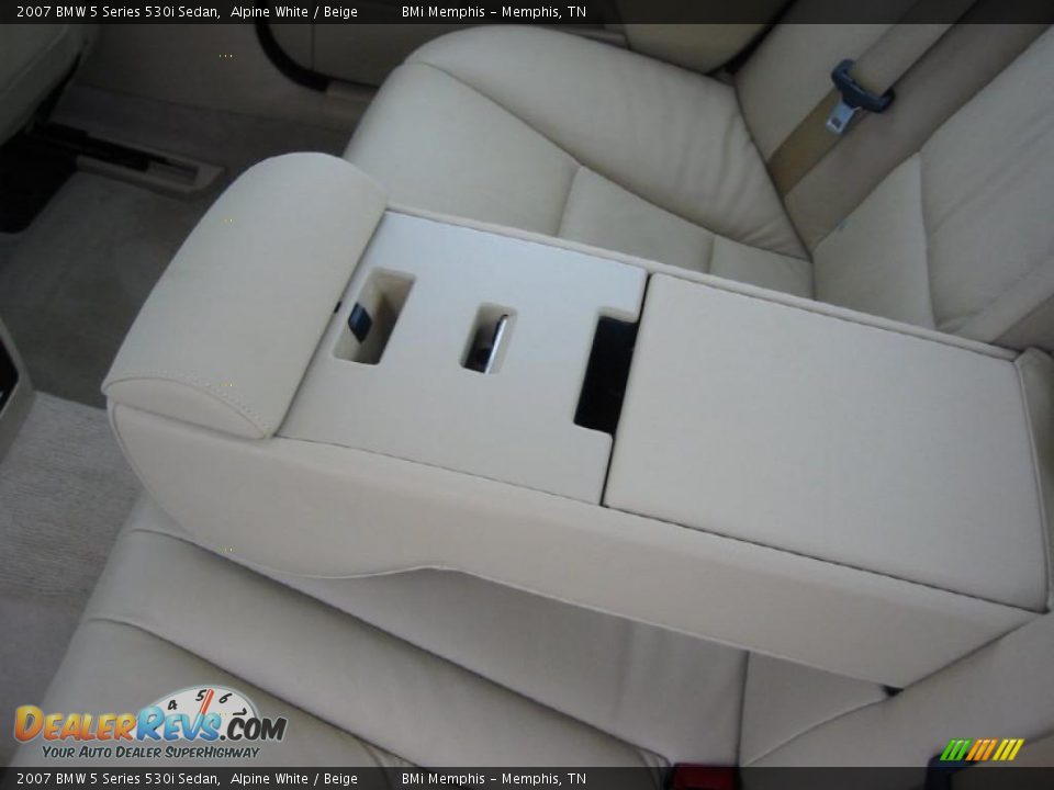 2007 BMW 5 Series 530i Sedan Alpine White / Beige Photo #29
