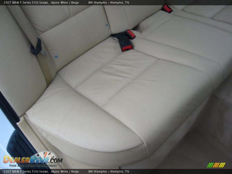2007 BMW 5 Series 530i Sedan Alpine White / Beige Photo #33