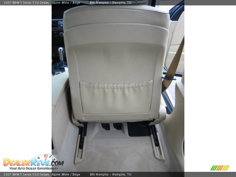 2007 BMW 5 Series 530i Sedan Alpine White / Beige Photo #35