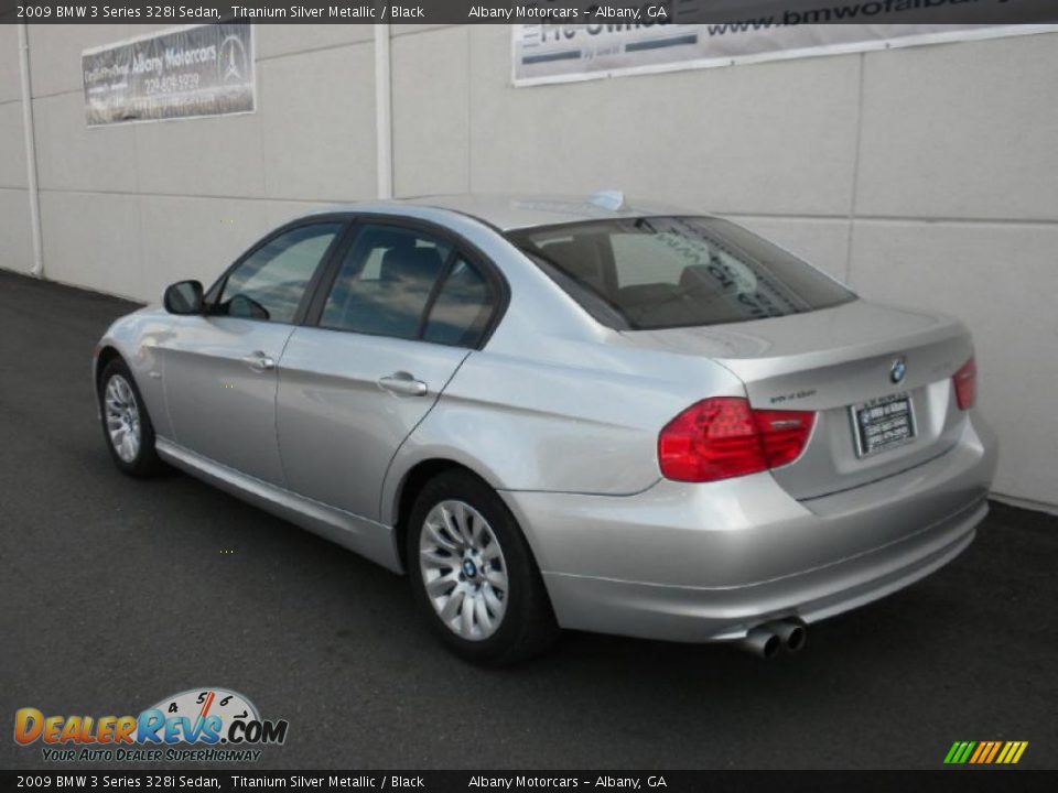 2009 BMW 3 Series 328i Sedan Titanium Silver Metallic / Black Photo #3