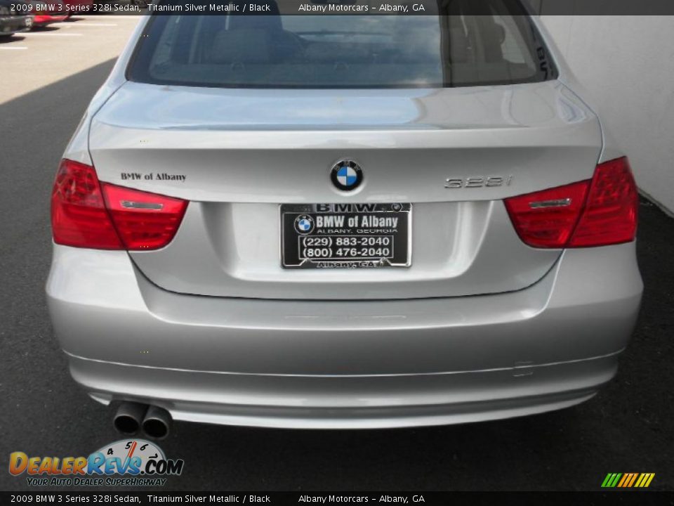 2009 BMW 3 Series 328i Sedan Titanium Silver Metallic / Black Photo #4